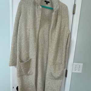 Alfani Shimmering Cream Sweater COAT